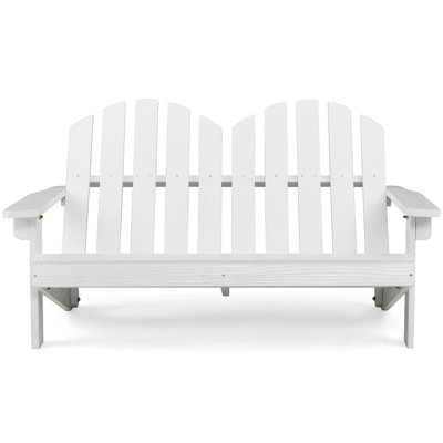 Calvino Wood Outdoor Adirondack Chair by Highland Dunes