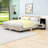 Wooden Floating Platform Bed with Built-in Nightstands and LED Lighting-344177087-344177084