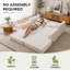 Canapé d'angle modulaire en forme de L avec pouf, housses lavables et assises en mousse mémoire (2 places + 1 pouf)-770568075