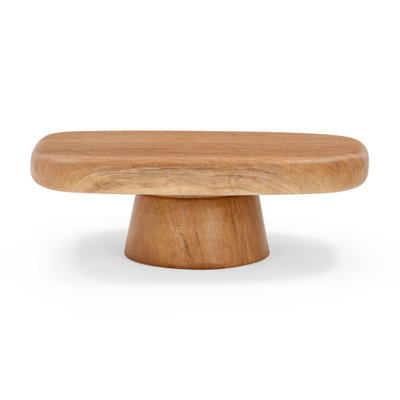 Table basse intérieure / extérieure à motif de grain de bois