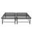 Metal Bed Frame Queen Size Mattress Foundation Bedroom Frame, Metal, Black, Setup-571813005