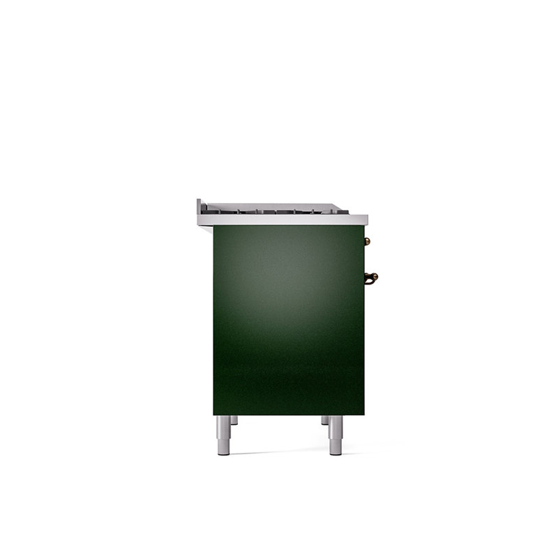 ILVE Nostalgie II 40 in Dual Fuel Range, Emerald Green/Bronze, Natural Gas