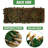 Double-Sided Expandable Faux Hedge Artificial Ivy Privacy Fence Panel with Real Wood Trellis