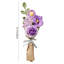  Bouquet de roses Fleurs simulées Fleurs tissées Bouquets faits à la main Fleurs tricotées finies