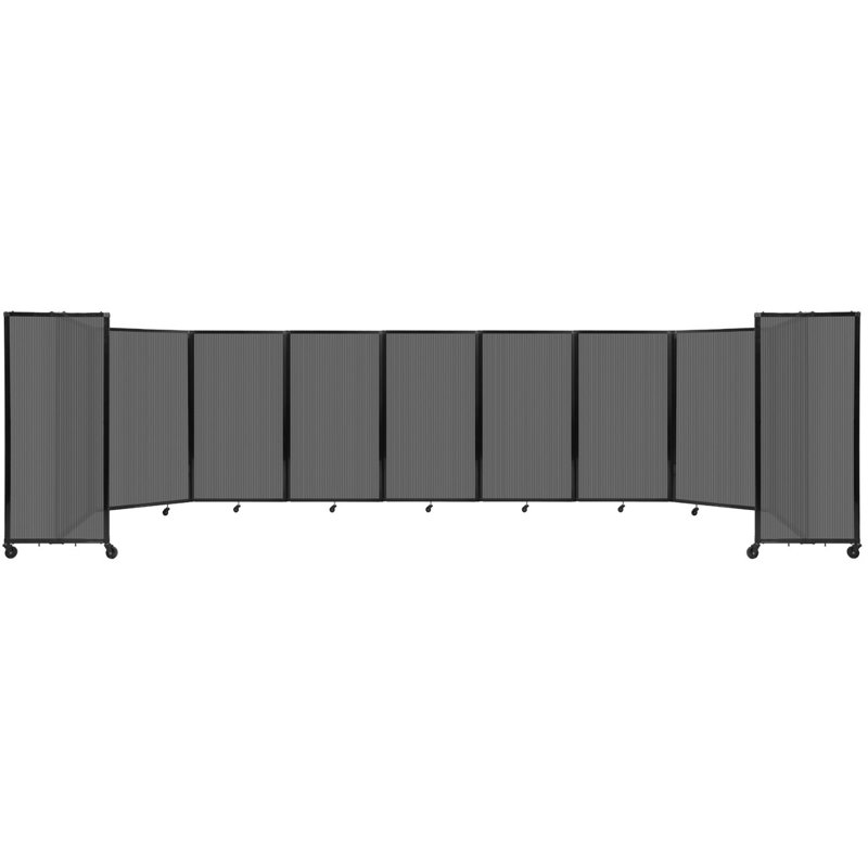 Cloison murale en polycarbonate 360, H 60 po x l 300 po, Gris foncé
