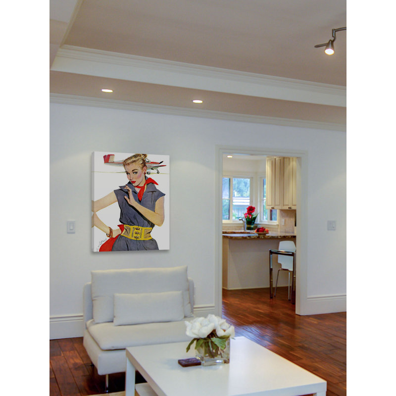 31" x 24" Airplane Transportation Canvas Art Print