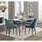 Jiaqi Metal Base Dining Table