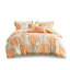 Édredon tendance pour lit double / grand lit, orange: double / grand lit, orange, doux au toucher