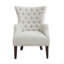 Fauteuil à oreilles capitonné Hannah