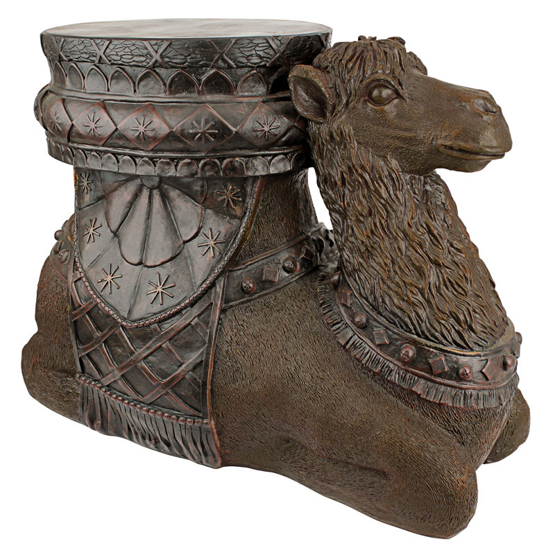 Kasbah Camel Sculptural Stone Side Table