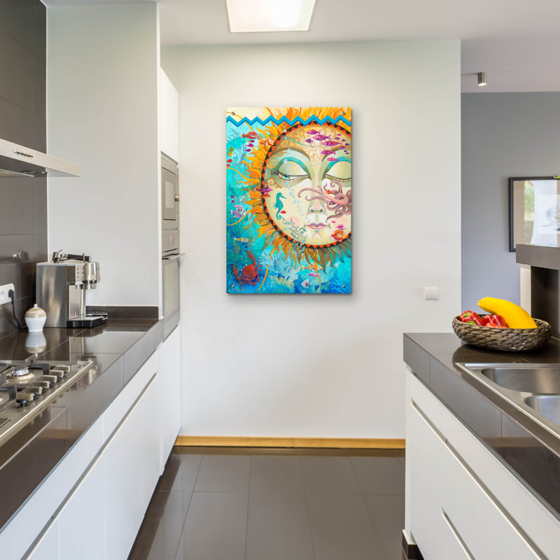 «Sunset» par David Galchutt, art mural en verre acrylique, H 36 po x l 24 po x P 0,2 po