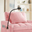 Canapé-lit convertible en velours multifonctionnel idéal pour les petits espaces - rose