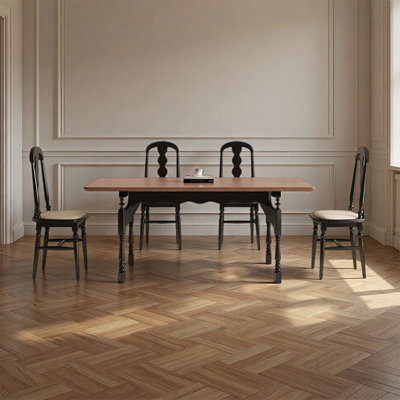 Ensemble de table de salle à manger rétro haut de gamme