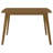Retro Chestnut Dining Table with Angled Legs