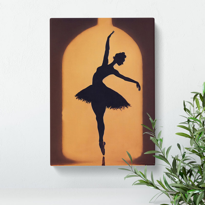 Ballerina In A Bottle - Wrapped Canvas, 50cm H x 35cm W x 3cm D