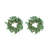 D14.2" Eucalyptus Candle Ring Set Of 2
