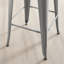 Honora Classic Industrial Metal Breakfast Bar Stool - Style Bold Colour Stackable-1323339897