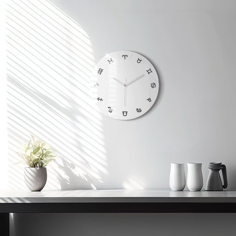 Glass Wall Clock