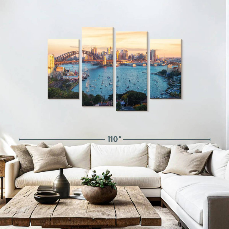 Sireci Panoramic Sydney Harbour, 48" H x 75" W
