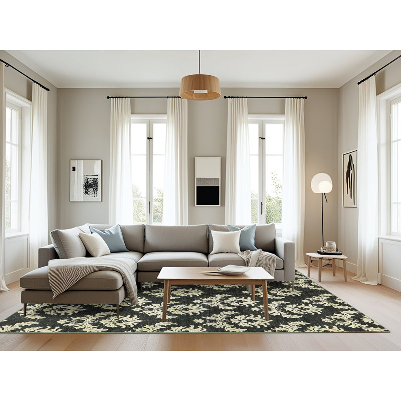 Tapis abstrait moderne 384, Rectangle 8 pi x 12 pi