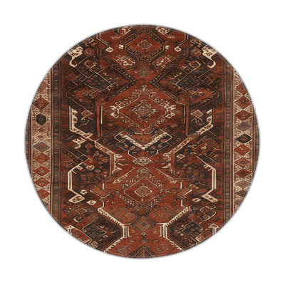 Turkish Brown Indoor and Outdoor Area Rug