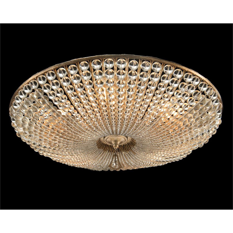 Plafonnier semi-encastré 6 lumières 25 po