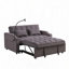Canapé-lit en velours avec futon et causeuse-1713837199