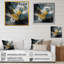 Jaune et blanc, jacinthe, paysage II sur toile-88543052-88543051