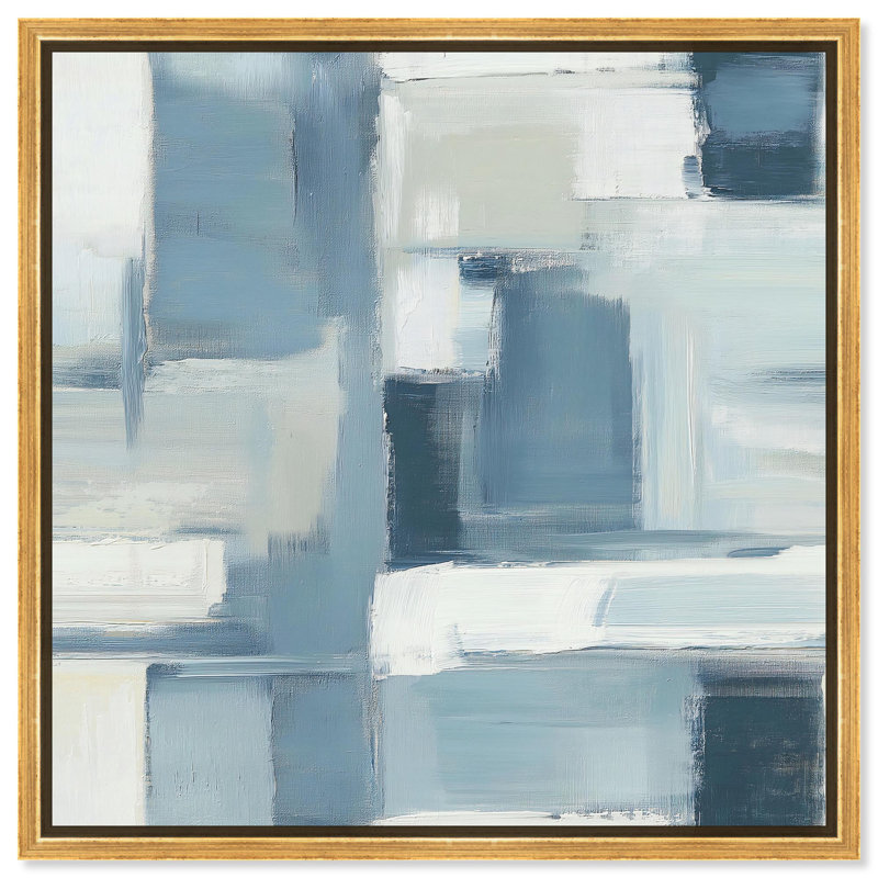 Toile «Driftwood Hues II» par Art Remedy, H 13 po x l 13 po, Cadre flottant, Doré
