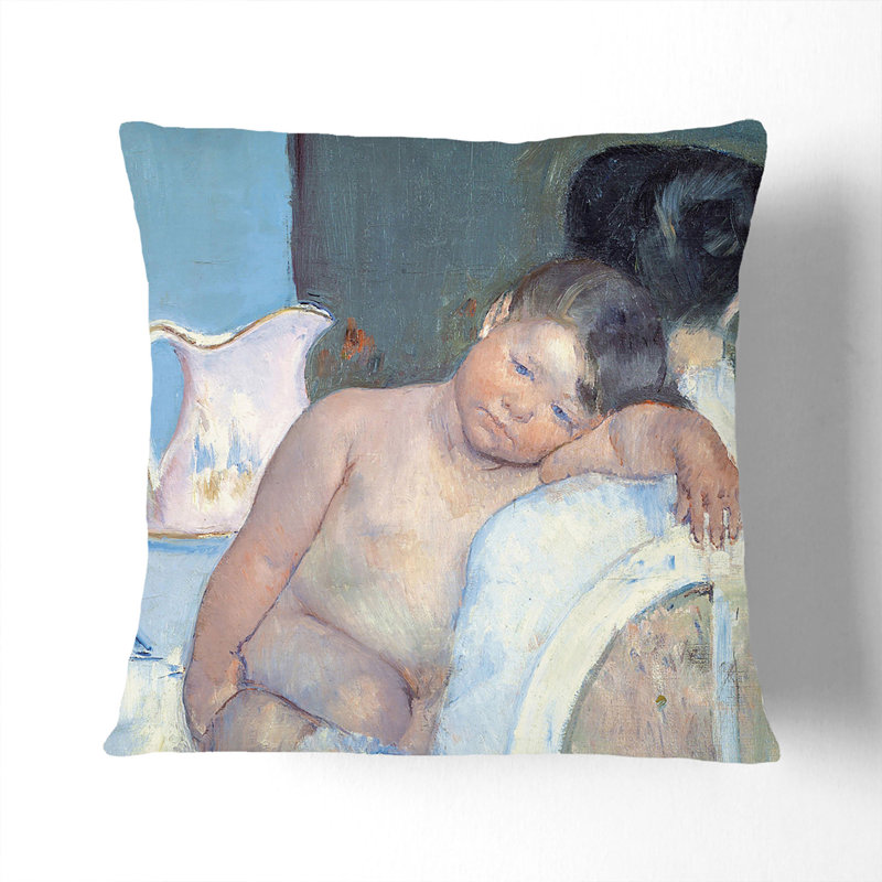 Mother And Child Vol.7 Square Throw Cushion, 40cm H x 40cm W x 15cm D