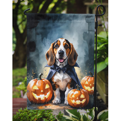 Drapeau de jardin chiot Halloween