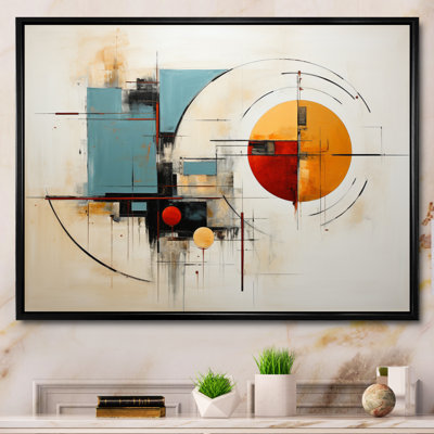 «Jaquesha Colorful Mid Century Abstract Elegance», reproduction sur toile