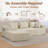 Modular Sectional Sofa with L-Shape Chaise, Corduroy Boneless Couches for Living Room, No Assembly, Beige-1636501913