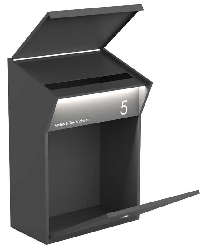 Allux Locking Wall Mounted Mailbox