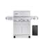 Barbecue au propane en acier inoxydable 4 + 2 avec plaque de cuisson Monument 24367