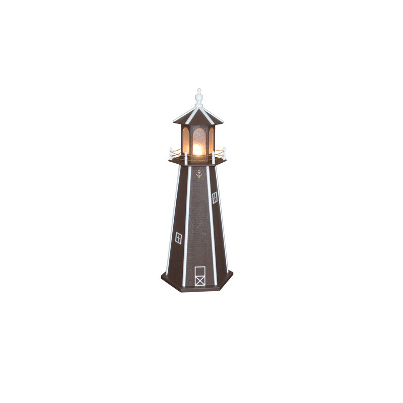 Statue de jardin Baldric, H 60 po x l 24 po x P 24 po, Brun / blanc