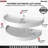 Rev-A-Shelf Polymer Half-Moon Pivot and Slide 2-Shelf Lazy Susan Organizer for Blind Corner Cabinets-29100087-29100084