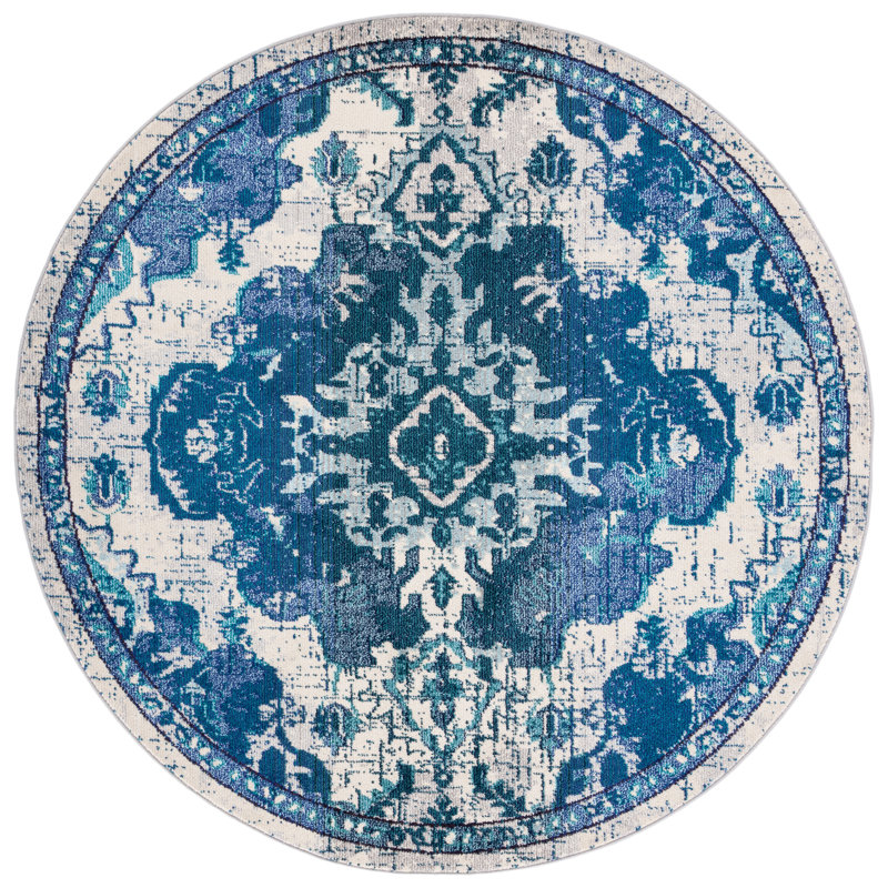 Madison Performance Oriental Rug, Round 6'7"
