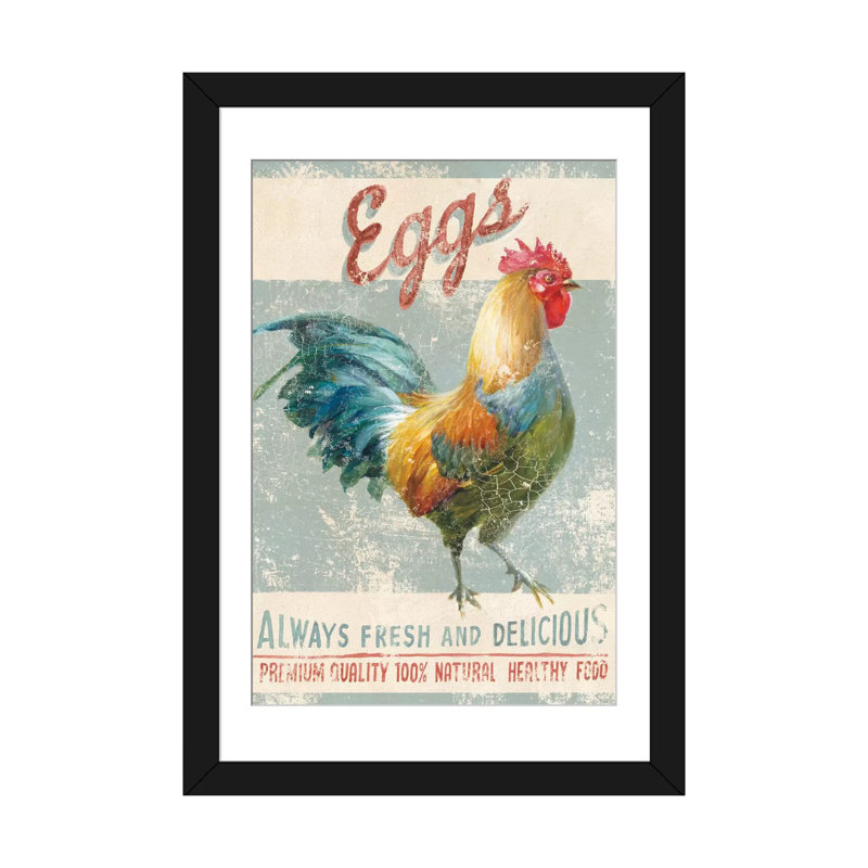 «Farm Nostalgia VI», affiche vintage sur toile, H 32 po x l 24 po x P 1 po, Papier avec cadre noir, Blanc