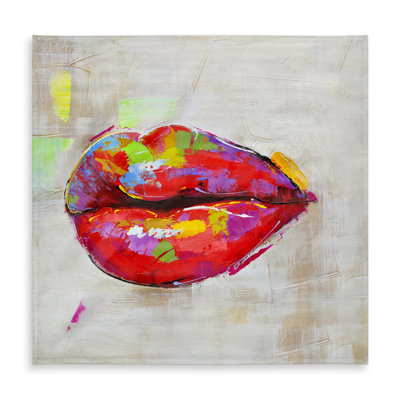 Colorful Lips Tablecloth | Contemporary Livingroom Decor