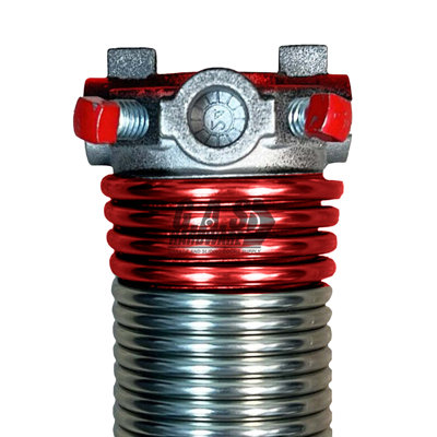 225x1.75x29 Galvanized Torsion Spring - Red