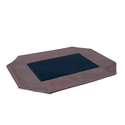 Dog Cot Replacement Cover, Designed To Fit K&H Large Pet Cots (Sold Separately), Indoor Outdoor, Breathable Cooling Mesh Center, Machine Washable - Large 42 X 30In Chocolate