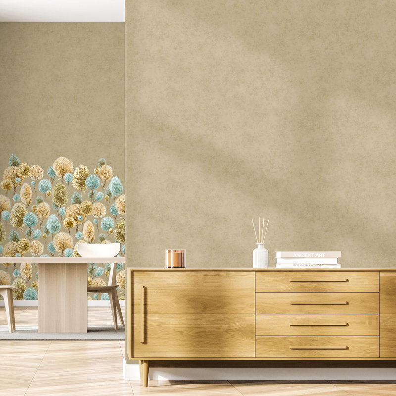 Thaler Shimmery Plain Tilia 10.05m x 53cm Wallpaper Roll, Taupe