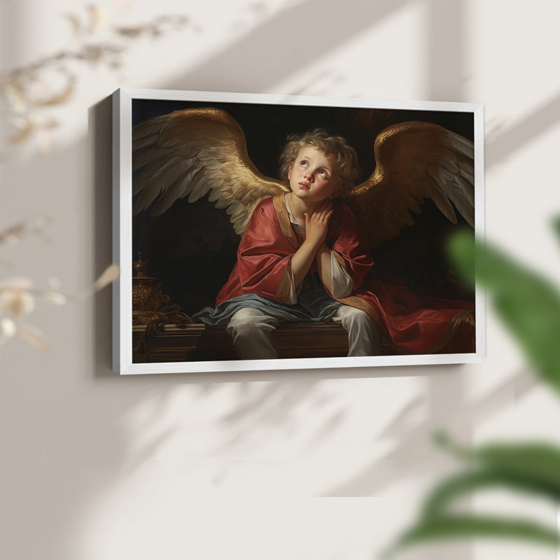 Angels From Above-XLVI - Reproduction encadrée - Restickable, H 11 po x l 14 po, Blanc