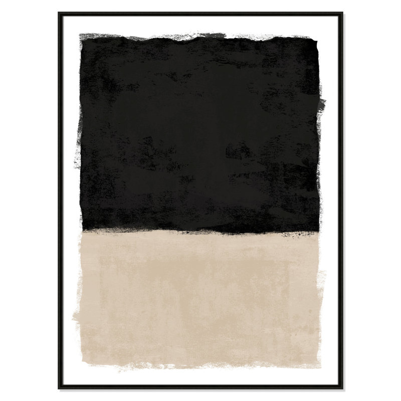 «Moonlight I Print» par Natalie Carpentieri, L 37,5 po x H 49,5 po, Flottant espresso
