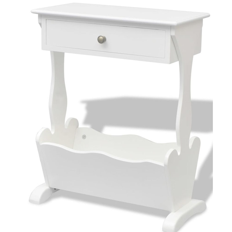 Ayleen Wood Free Standing Magazine Rack