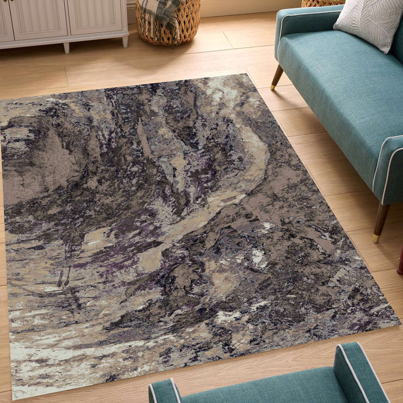 Artistic Area Rug, Gray, Rectangle 7'10" x 10'6"