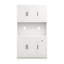 Armoire de rangement pour garde-manger de 71 po avec comptoir de four à micro-ondes, huche autoportante avec tablettes réglables, 6 portes et 1 tiroir-1428657119