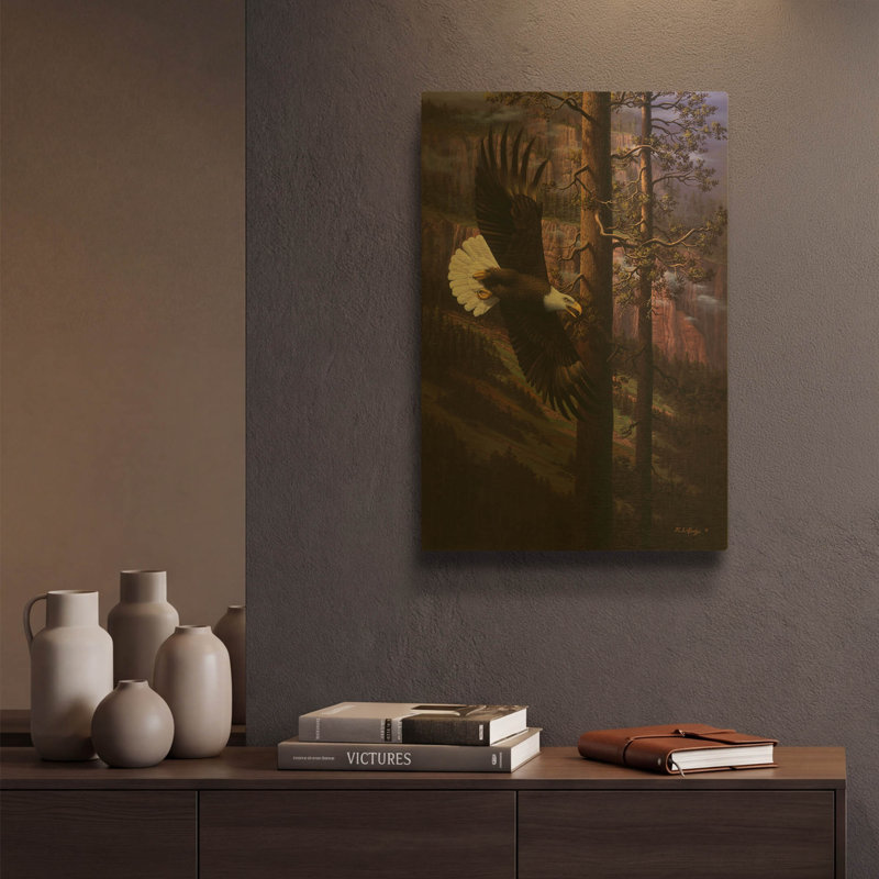 «The Master Of Freedom» par R. Hed, art mural en métal doré, 12 po x 16 po, 12 po x 16 po