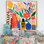 Bouquet de fleurs de style Henri Matisse II - art mural Boho Pottery
